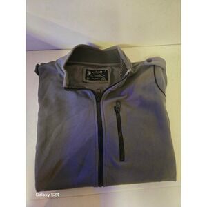 Marc Ecko Jacket Mens Large Gray Full Zip Cut & Sew Bomber